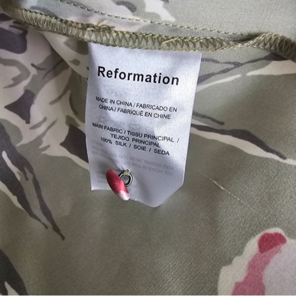 Reformation Anaya Floral Silk Two Peice Skirt Set Size 2 - Picture 12 of 13